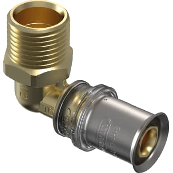 [088175018] Wavin Tigris M5 overg. vinkel 20x1/2" med nippel