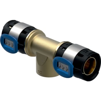 [088536625] FLOWFIT tee 25mmx3/4x25mm m/indv. gevind blyfri rødgods