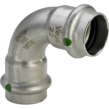 [035702022] 22 mm Bøjning Sanpress Inox 90° muffe/muffe