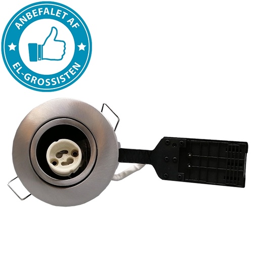 [8655] Pro Indbygningsspot m. GU10 fatning - børstet