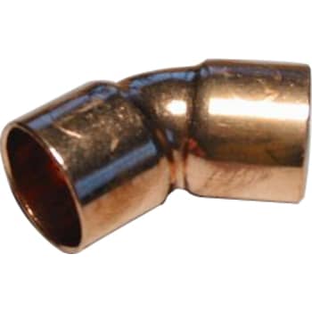 [042041022] 22 mm Lodde bøjning 45° muffe/muffe