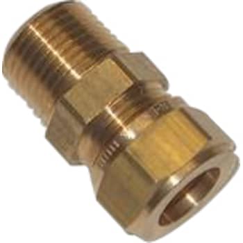 [044060102] 6 mm x 1/4" Kompression overgangsnippel Til kobberrør.