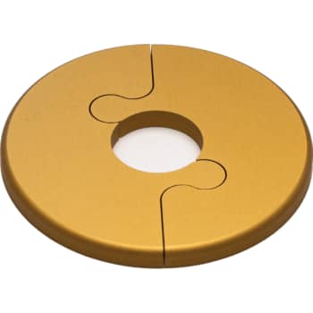 [015300215] Alu Fit Rosette Ø16 Messinglook