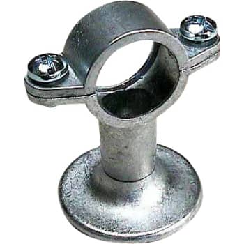[016534004] 1/2" Zink rørbærer med vægflange