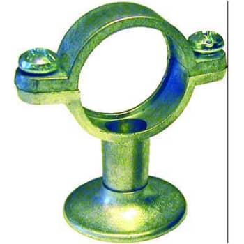 [016534010] 1.1/4" Zink rørbærer med vægflange