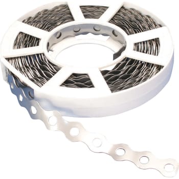 [016973038] BIS Patentbånd - pre. Galv. bølget, Hul dia.: Ø7mm