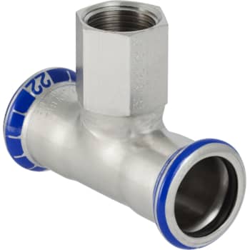 [034333015] 15 x 1/2" x 15mm tee muf/nip/muf Mapress RF