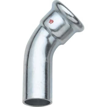 [034711122] 22 mm TURBO Steel bøjning 45G. muffe/nippel