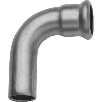 [034801154] 54 mm TURBO Inox bøjning 90G. muffe/nippel