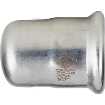 [034838118] 18 mm TURBO Inox press slutmuffe