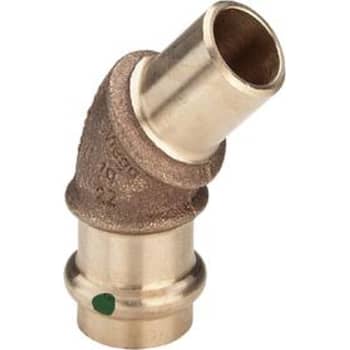 [035511022] 22 mm Bøjning 45° Sanpress med 1 muffe