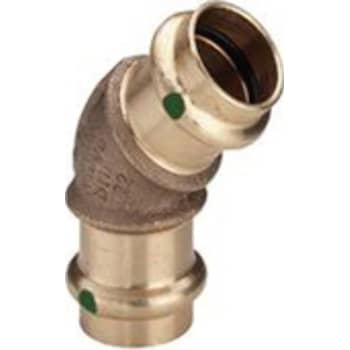 [035512022] 22 mm Bøjning 45° Sanpress med 2 muffer