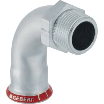 [034204015] 15 mm x 1/2" Bøjning FZ 90° muffe/nippel Mapress