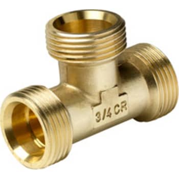 [045435306] 3/4" Tee nippel/nippel/nippel til Alupex Wavin