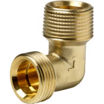 [045443304] 1/2" x 1/2" Vinkel nippel/rørgevind-nippel til Alupex Wavin