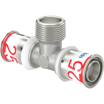 [045477310] Uponor S-Press tee reduceret m/nippel 25-R3/4"MT-25