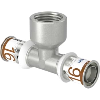 [045478189] Uponor S-Press tee reduceret m/muffe 16-Rp1/2"FT-16