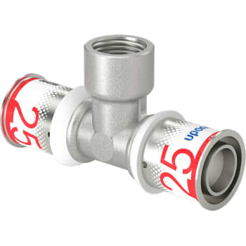 [045478302] Uponor S-Press tee reduceret m/muffe 25-Rp1/2"FT-25