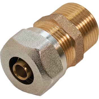 [046211136] Roth overgang 12 mm x 3/4" nippel, rødgods