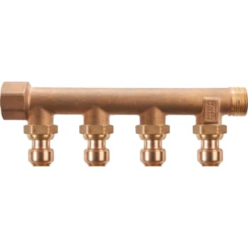 [046217404] Roth fordelerrør 4 afg. x 15 mm indstik rødgods