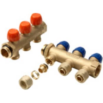 [046320205] 1" Wavin 5 vejs fordeler t/20 mm