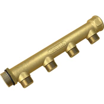 [046565104] 3/4" fordelerrør 4 afgange 1/2" Centerafstand¨50