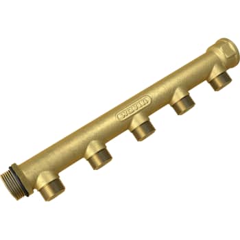 [046565105] 3/4" fordelerrør 5 afgange 1/2" Centerafstand¨50