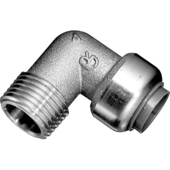 [046605322] Roth vinkel 22 x 3/4" nippel, indstikfittings i rustfri stål