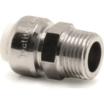 [047161166] Tectite overgangsnippel 15 mm x 3/8" krom