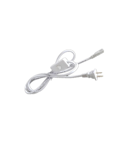 [1934] 100 cm kabel til almindelig stikkontakt - Med kontakt og stik, passer til V-Tac kompakt armaturer