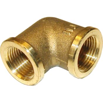 [048090133] 3/4" x 1/2" Vinkel 90° muffe/muffe Messing Afzinkningsfri