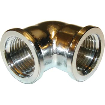 [048090504] 1/2" Vinkel 90° muffe/muffe forkromet Messing Afzinkningsfri