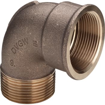 [048092310] 1.1/4" Vinkel 90° muffe/nippel Rødgods Silicium Bronze