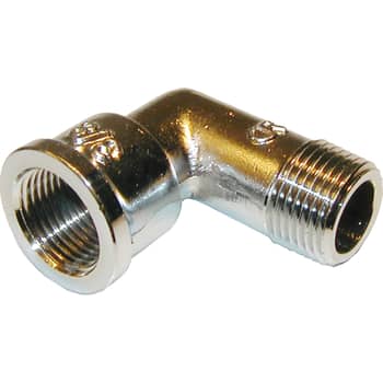 [048092504] 1/2" Vinkel 90° muffe/nippel forkromet Messing Afzinkningsfri