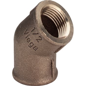 [048120304] 1/2" Rødgods Silicium Bronze bøjning 45°
