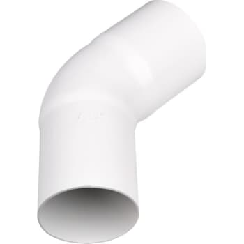[275224340] Plastmo bøjning Ø75mm 45° hvid