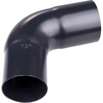 [275227540] Plastmo bøjning Ø75mm 75° sort
