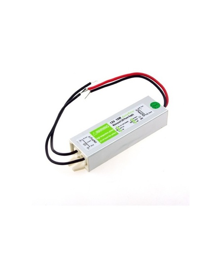 [376] 10W strømforsyning - 12V DC, 0,8A, IP67 vandtæt