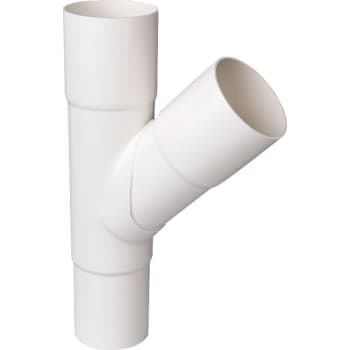[275254340] Plastmo grenrør Ø75x75mm, 45° , hvid