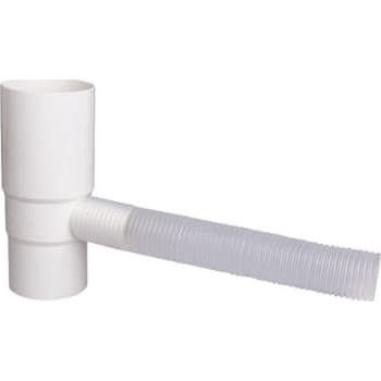 [275258340] Plastmo vandudtag med flex slange, Ø75mm, hvid