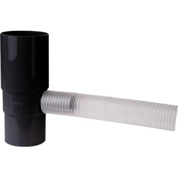 [275258540] Plastmo vandudtag med flex slange, Ø75mm, sort