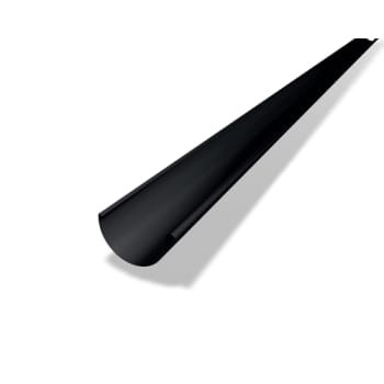 [275803431] PREFA Tagrende Halvrund 280X3000 Sort Ral.9005 P.10