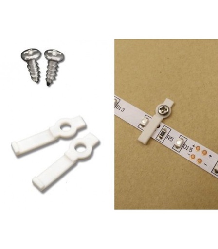 [2754] 20 stk. monteringsklips til IP21 LED strips