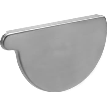 [276738001] VMZINC endebund til halvrund tagrende - 280 mm - højre