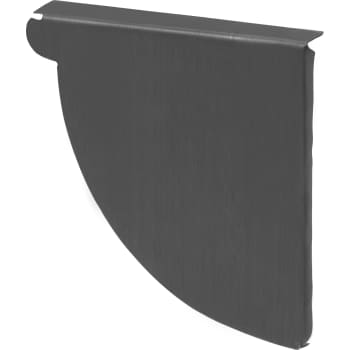 [276738602] VMZINC Endebund ANTHRA-ZINC, kvartrund, højre - 333 mm