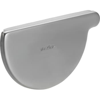 [276739004] VMZINC endebund til halvrund rende, ZINC NATUR, venstre 400 mm