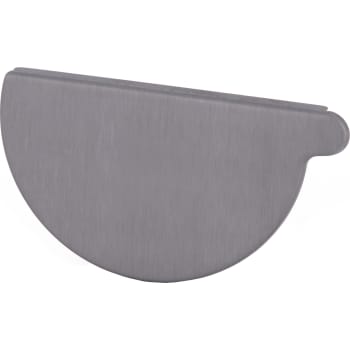 [276739101] VMZINC endebund, halvrund, venstre, QUARTZ-ZINC - 280 mm