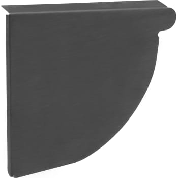 [276739602] VMZINC Endebund ANTHRA-ZINC, kvartrund, venstre  - 333 mm