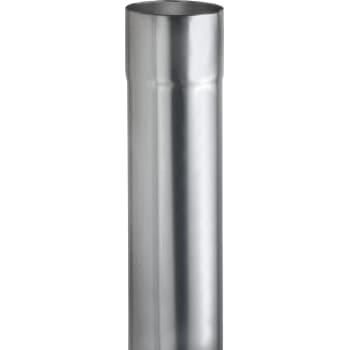 [276746044] VMZINC nedløbsrør, ZINK NATUR - 76 x 0,8 x 2000 mm