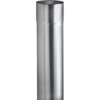 [276746344] VMZINC nedløbsrør, ZINC NATUR - 76 x 0,8 x 3000 mm